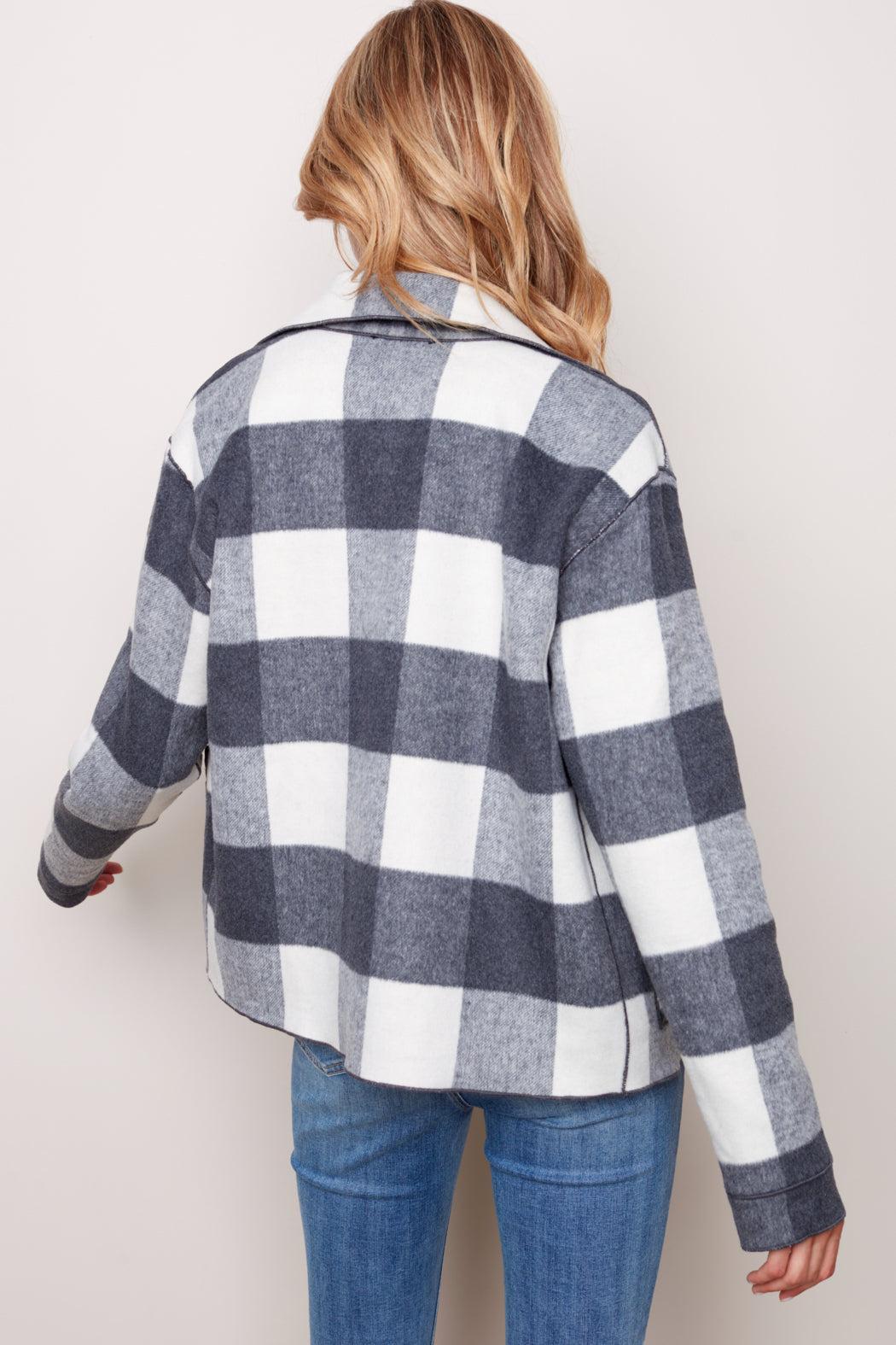 Plaid Reversible Short Jacket Product Image