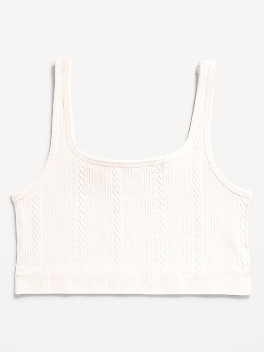 Seamless Cable-Knit Bralette Product Image