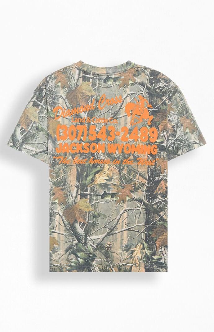 Diamond Cross Ranch Men's Camo Retro Address T-Shirt Product Image