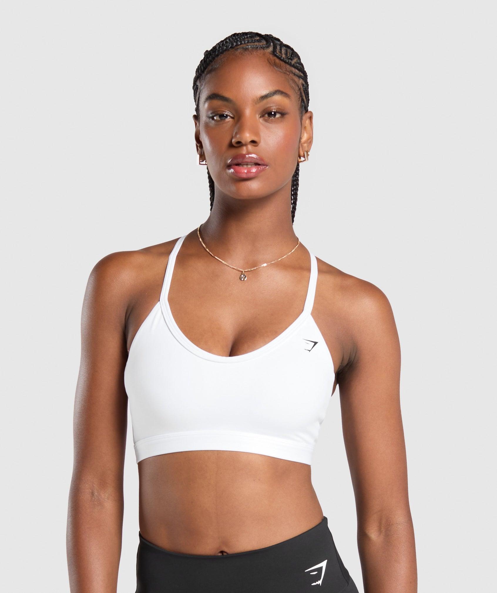 Gymshark V Neck Sports Bra - White Female product image