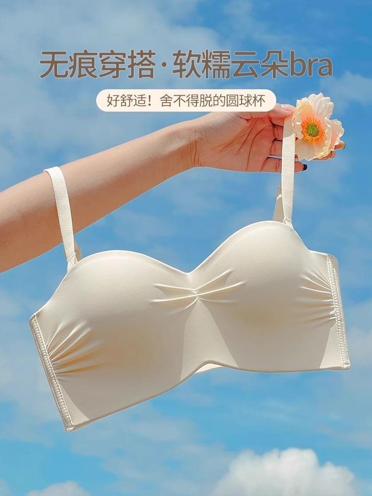 Plain Seamless Wireless Push Up Bra Product Image