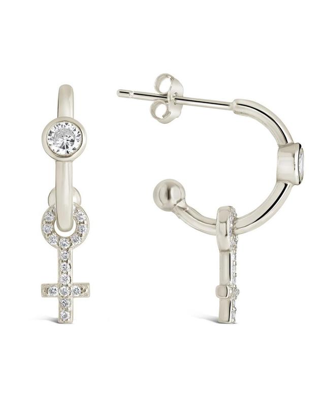 Sterling Forever Womens Freya Hoop Earrings Product Image