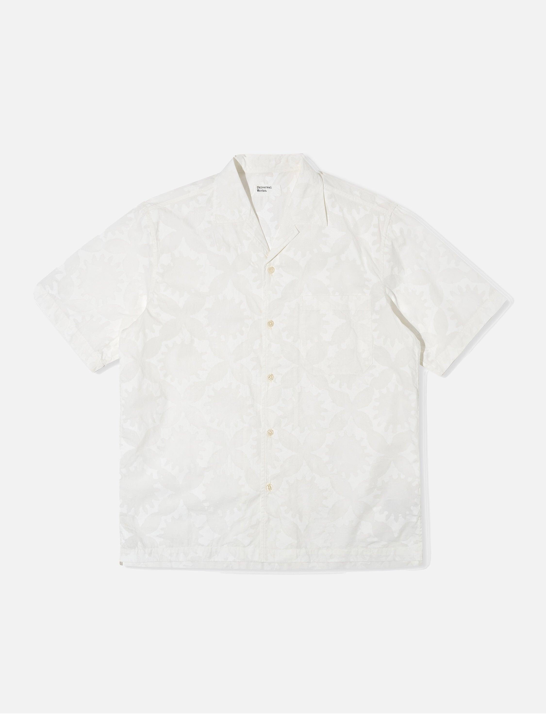 Universal Works Minari Shirt in Ecru Sun Print Poplin Product Image