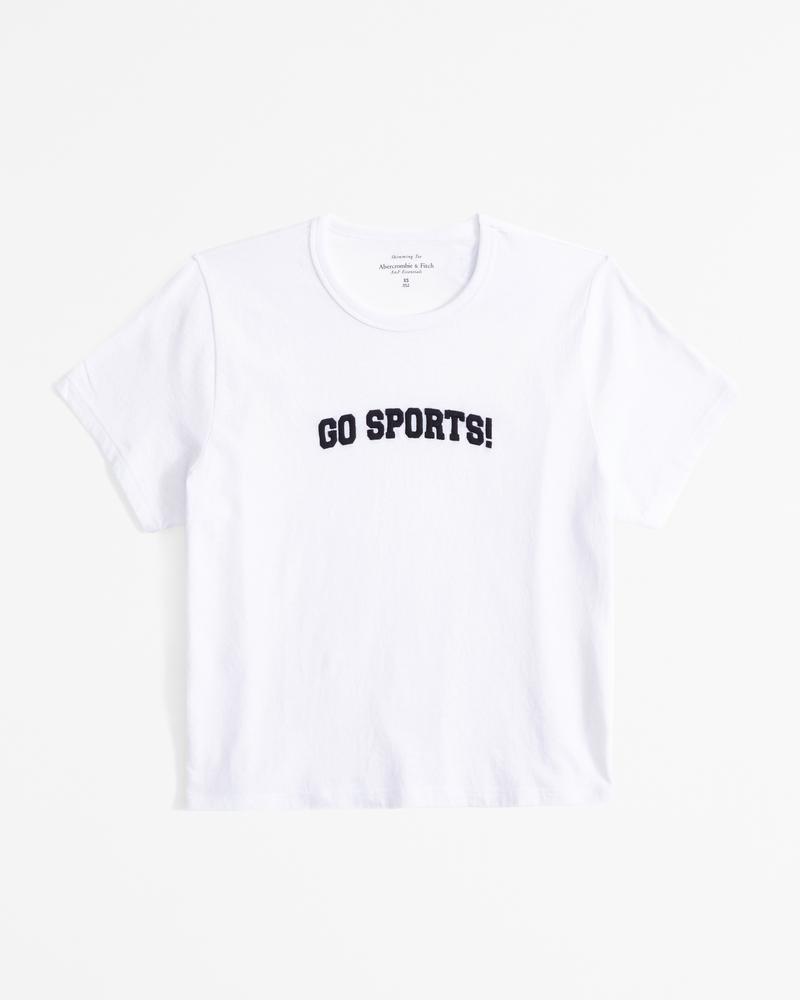 Short-Sleeve Go Sports Graphic Skimming Tee Product Image