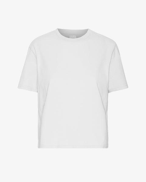 Organic Boxy Crop Tee - Optical White Product Image