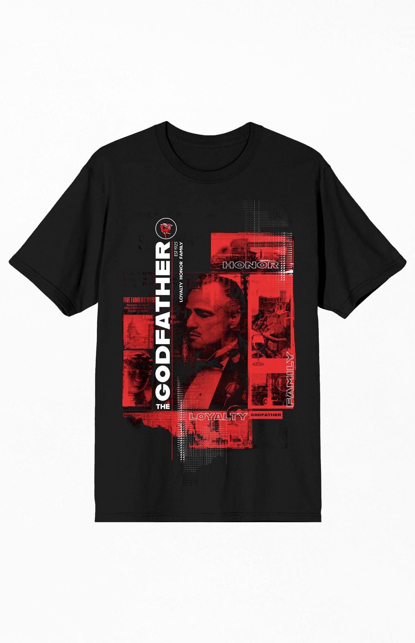 Men's The Godfather Honor Family T-Shirt Product Image