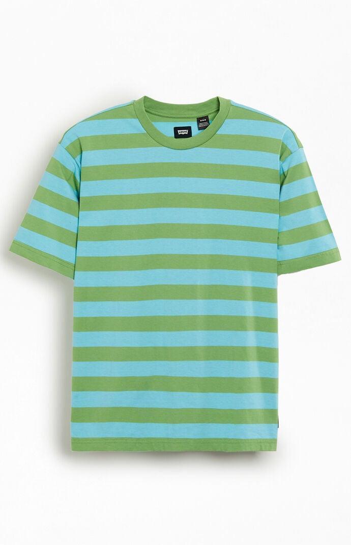 Levi's Men's Skate Graphic Boxy T-Shirt in Blue/Green - Product Image