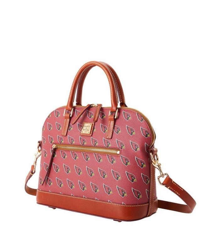 Dooney & Bourke Womens Arizona Cardinals Signature Domed Zip Satchel Purse Product Image