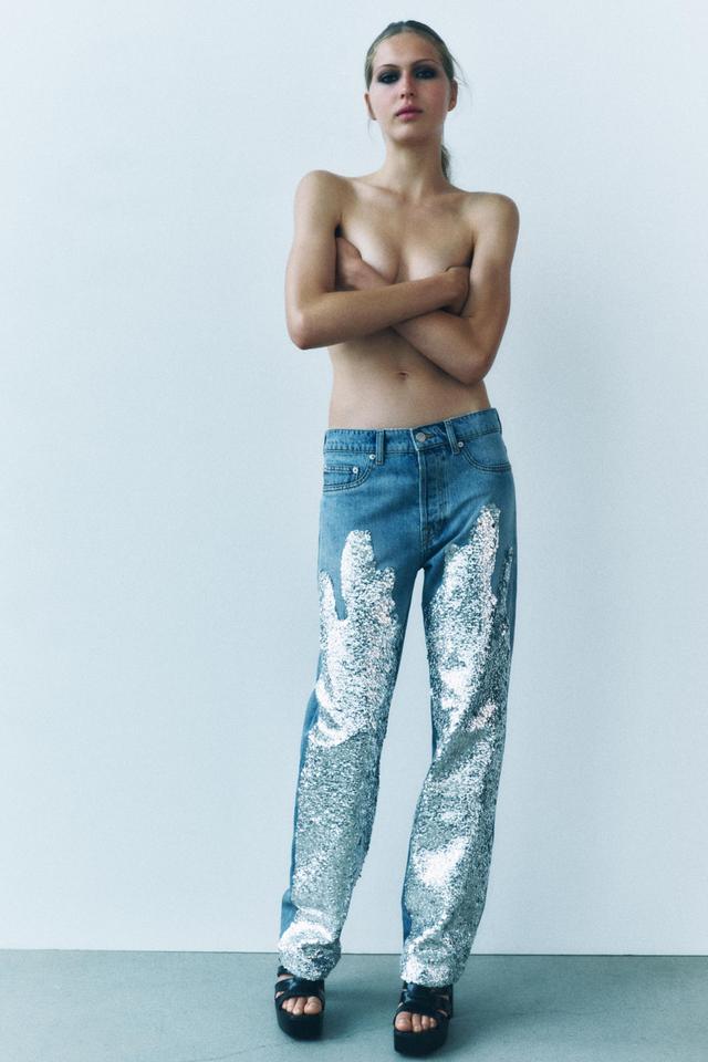 SEQUIN JEANS ZW COLLECTION Product Image