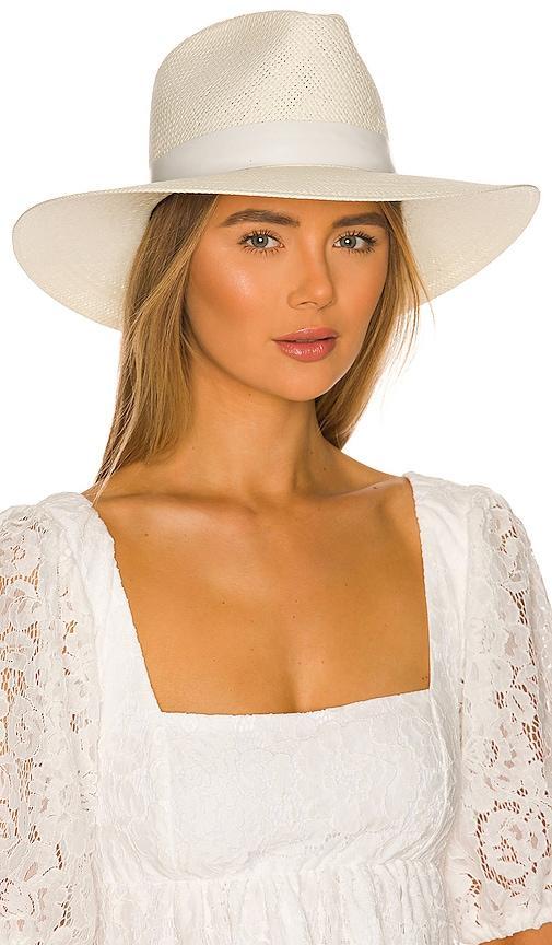 Janessa Leone Hamilton Hat in White. Product Image