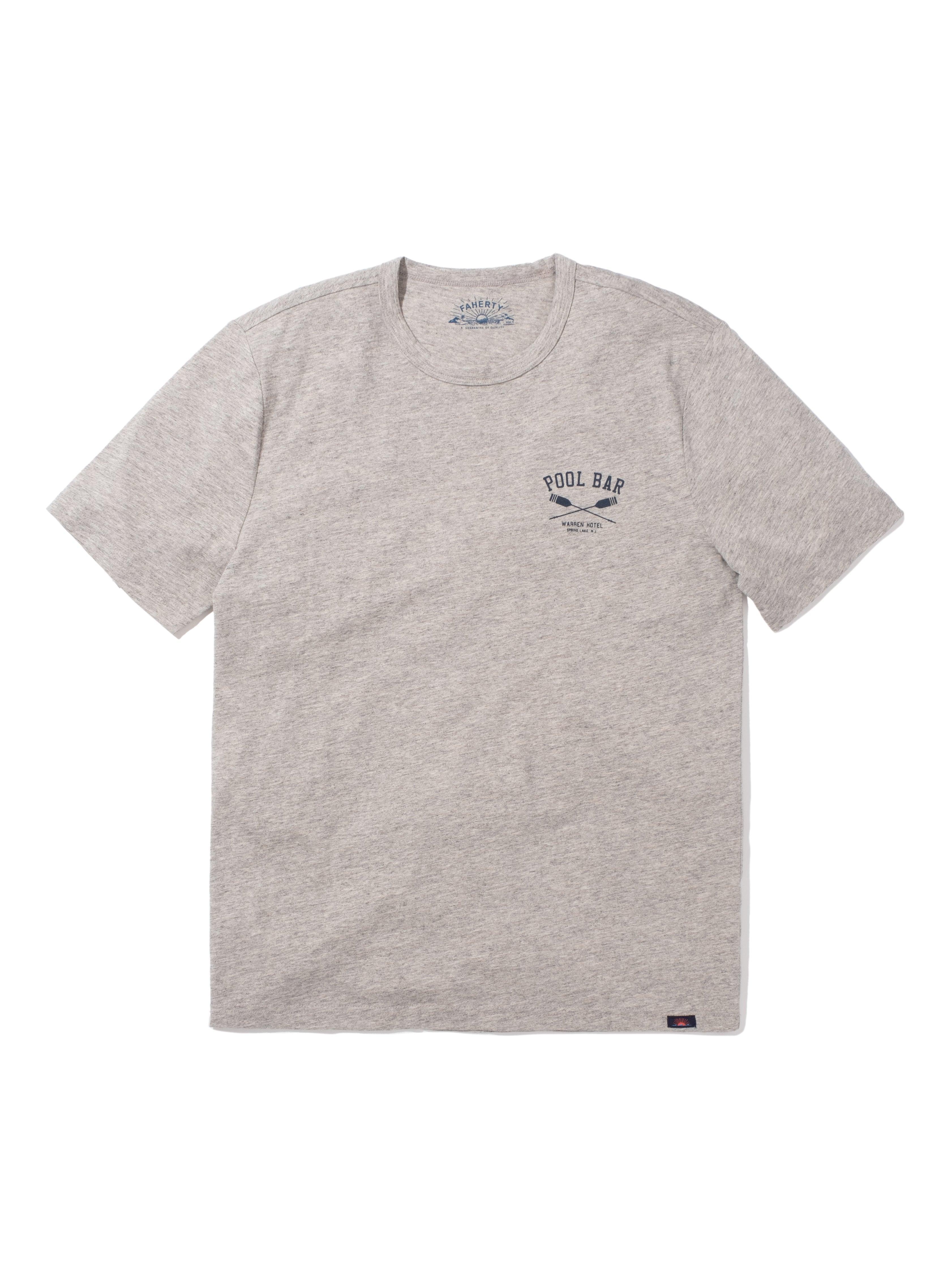 Spring Lake Short-Sleeve Crew Pool Bar T-Shirt- Grey Heather Male Product Image