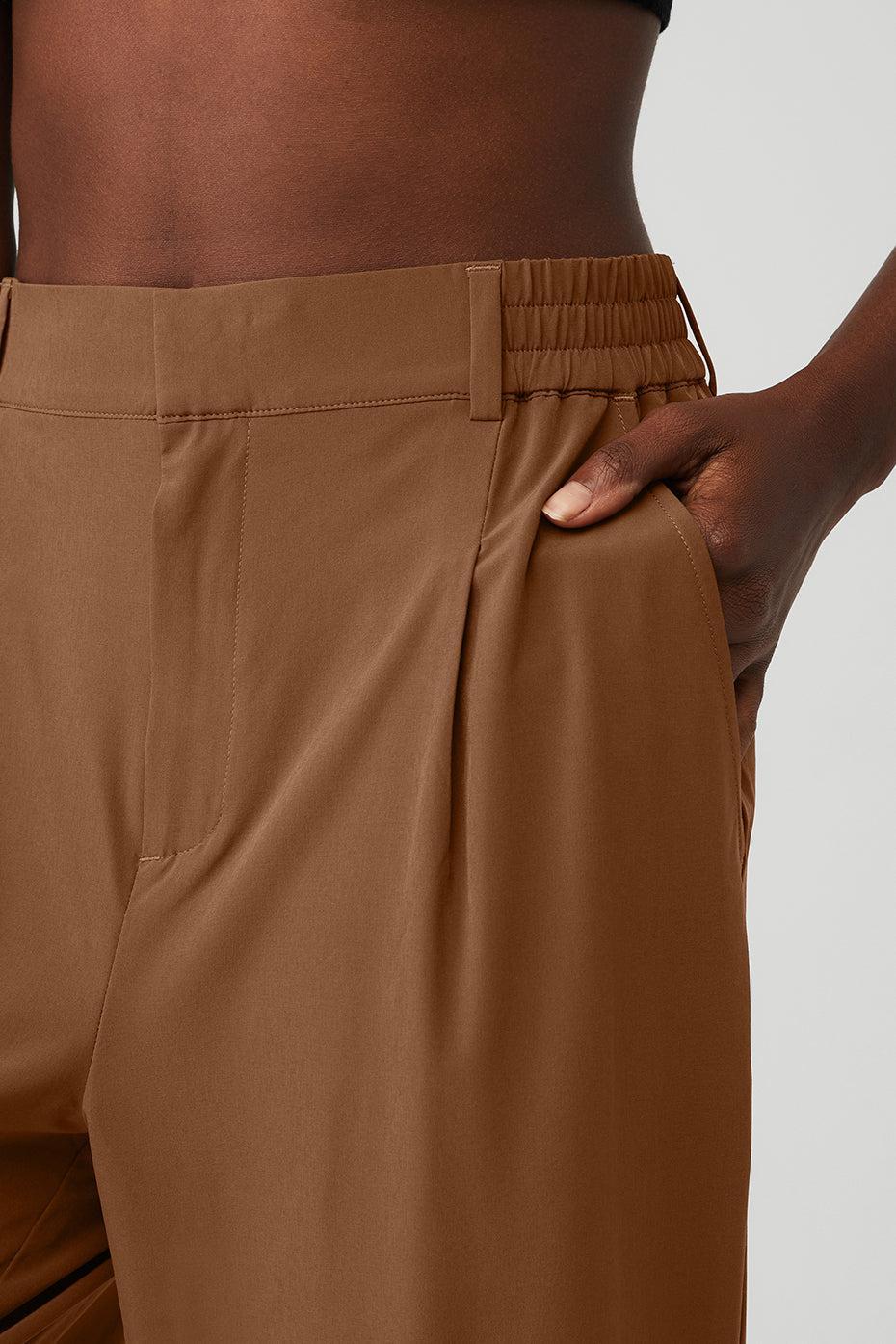 High-Waist Pursuit Trouser - Cinnamon Brown Female Product Image