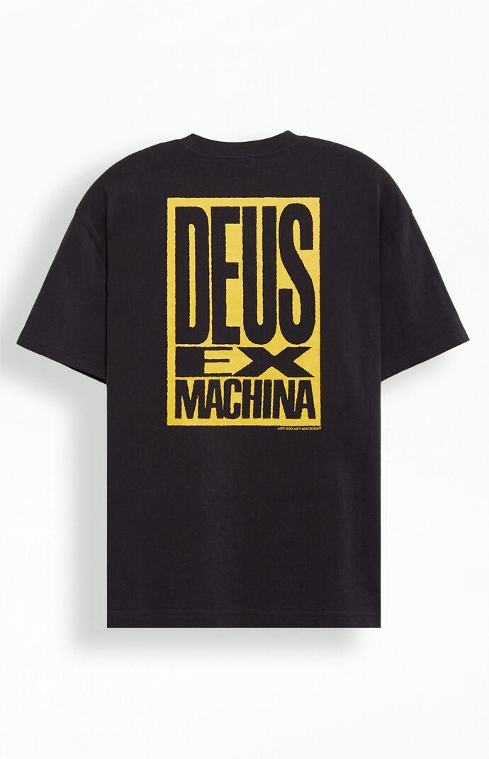 Deus Ex Machina Men's Recycled Heavier Than Heaven Oversized T-Shirt in Anthracite/Grey - Product Image