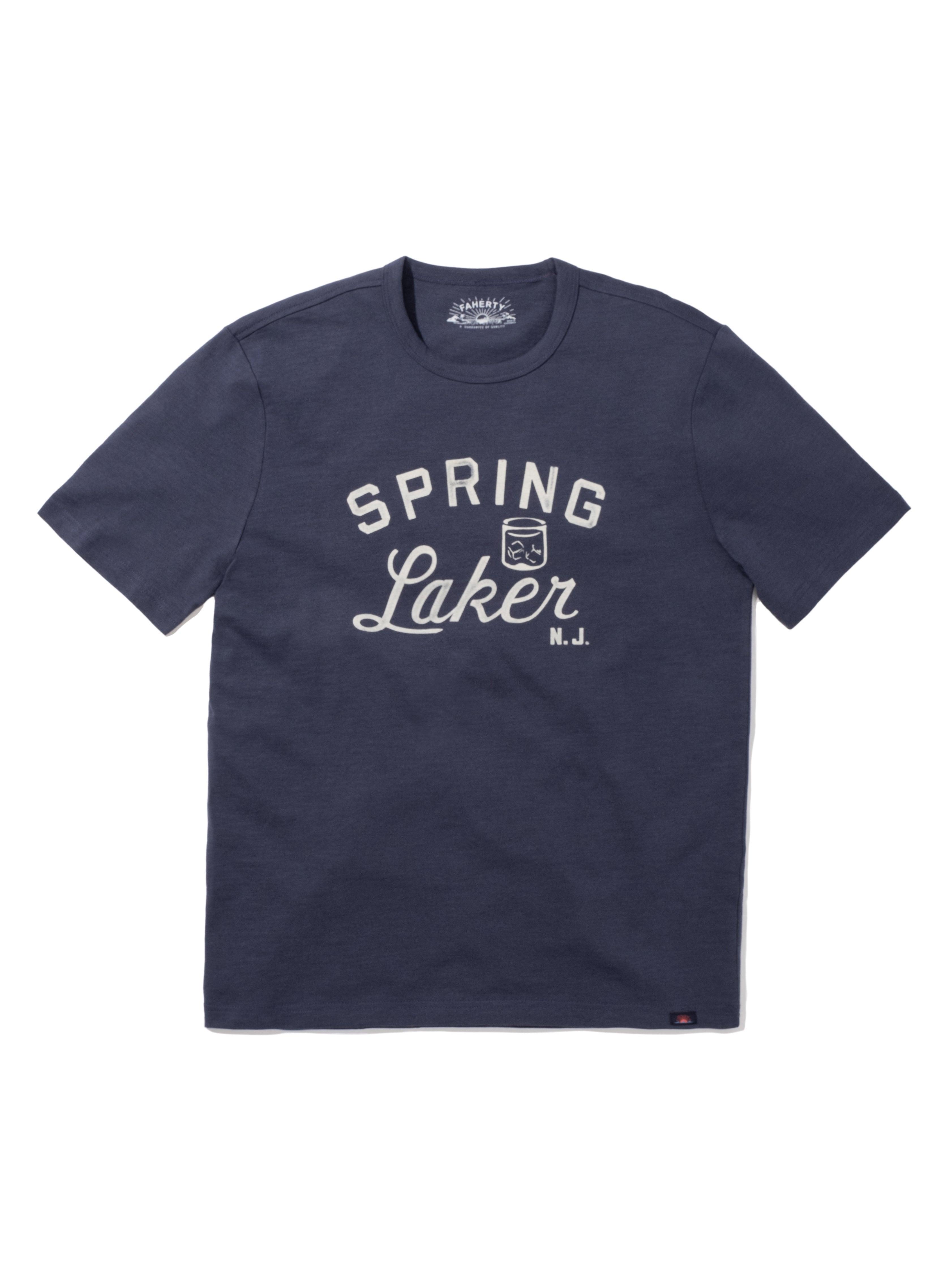 Spring Lake Short-Sleeve Crew T-Shirt - Dune Navy Male Product Image