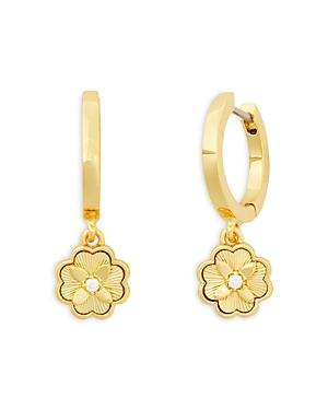 kate spade new york heritage bloom huggie drop earrings Product Image