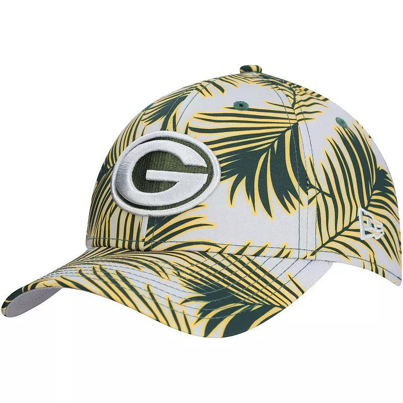 Mens New Era Gray Green Bay Packers Palms 39THIRTY Flex Hat Product Image