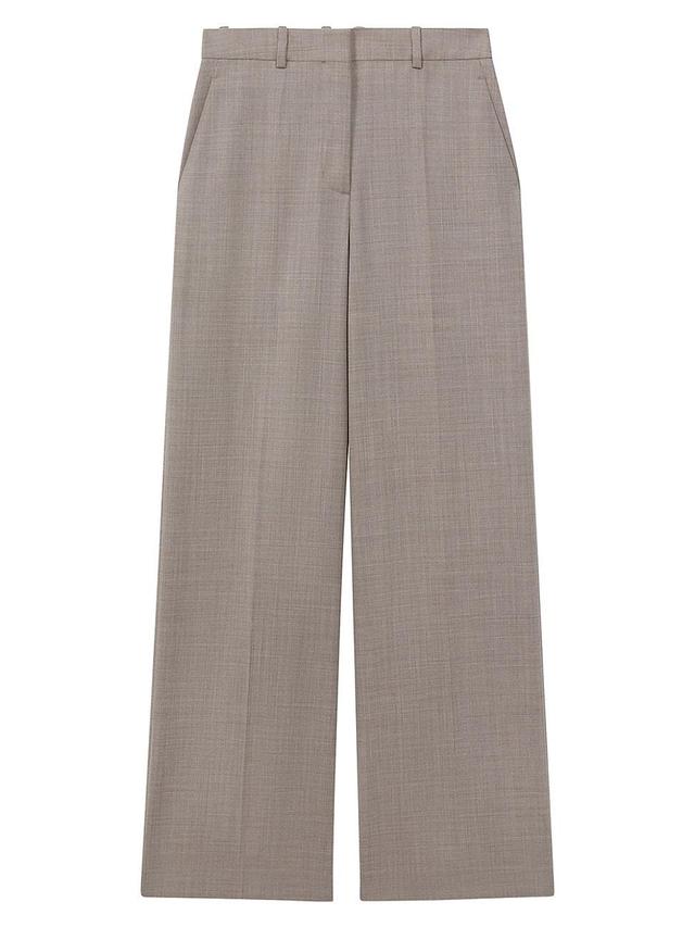 Womens Hazel Stretch Wool Wide-Leg Pants Product Image