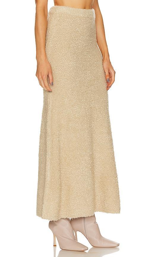 LPA Shai Knit Maxi Skirt Neutral. (also in M, XS). Product Image