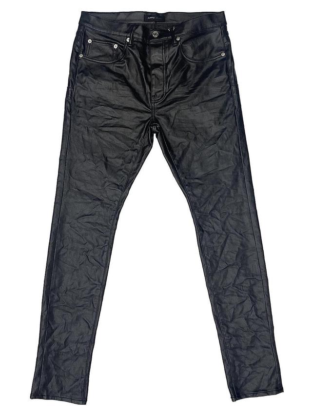 Mens Patent Film Cargo Low-Rise Pants Product Image