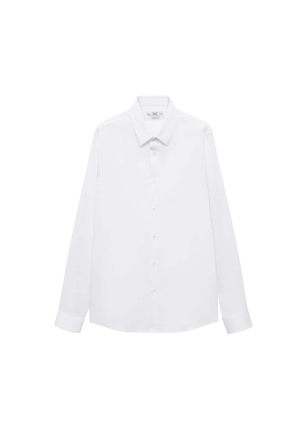 MANGO MAN - Super slim-fit poplin suit shirt whiteMen Product Image