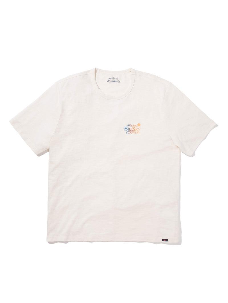 Big Sky Short-Sleeve Crew T-Shirt - White Product Image