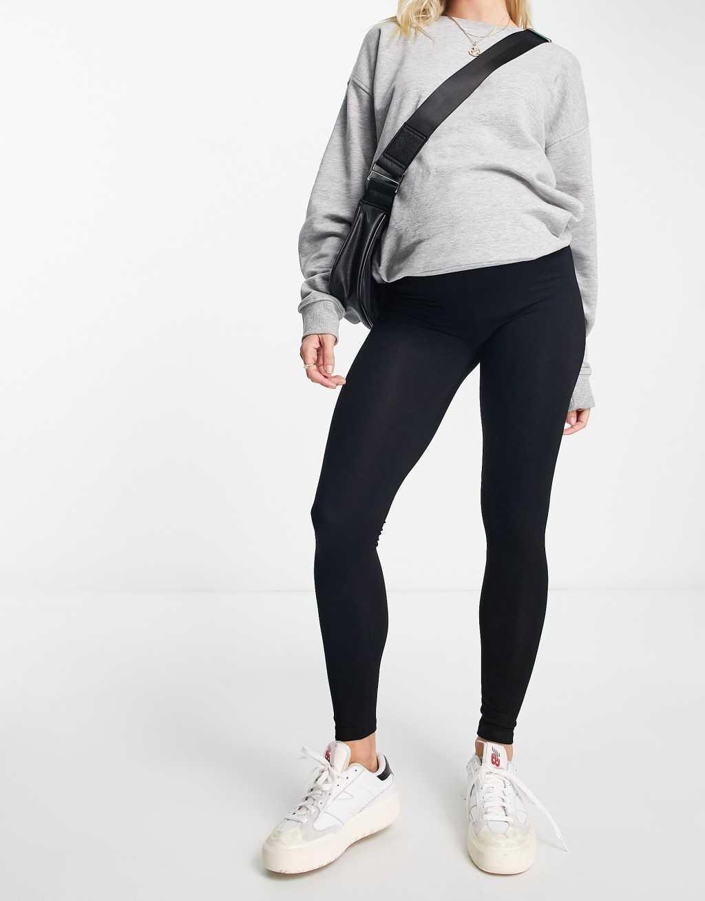 ASOS DESIGN Maternity 2 pack over the bump leggings Product Image