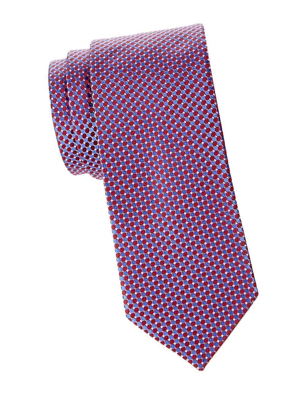 Mens Micro Circle Silk Tie Product Image