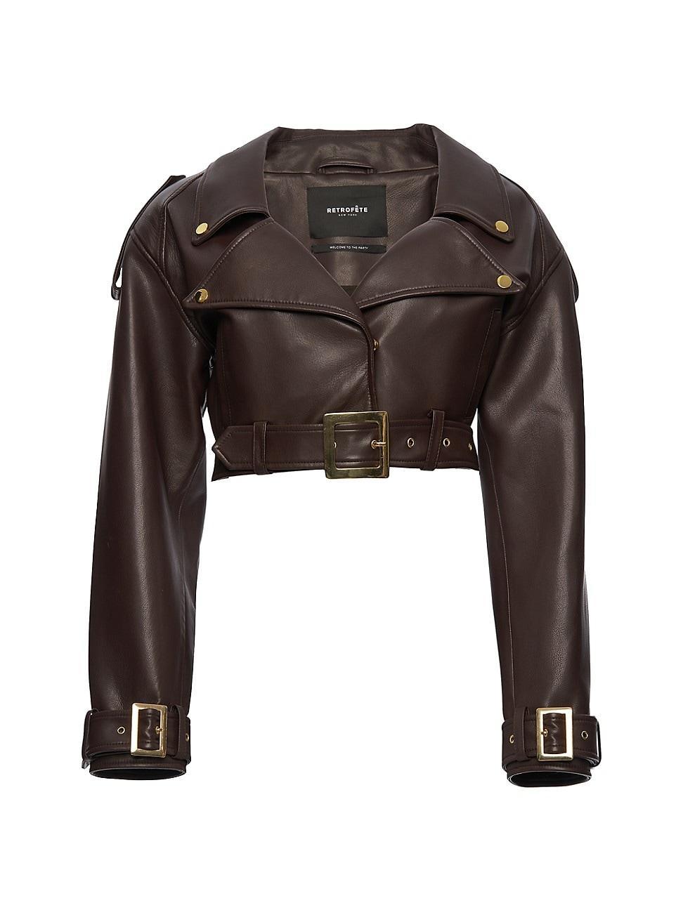 retrofete Victoria Jacket in Fuchsia. - size S (also in L, M, XS) Product Image