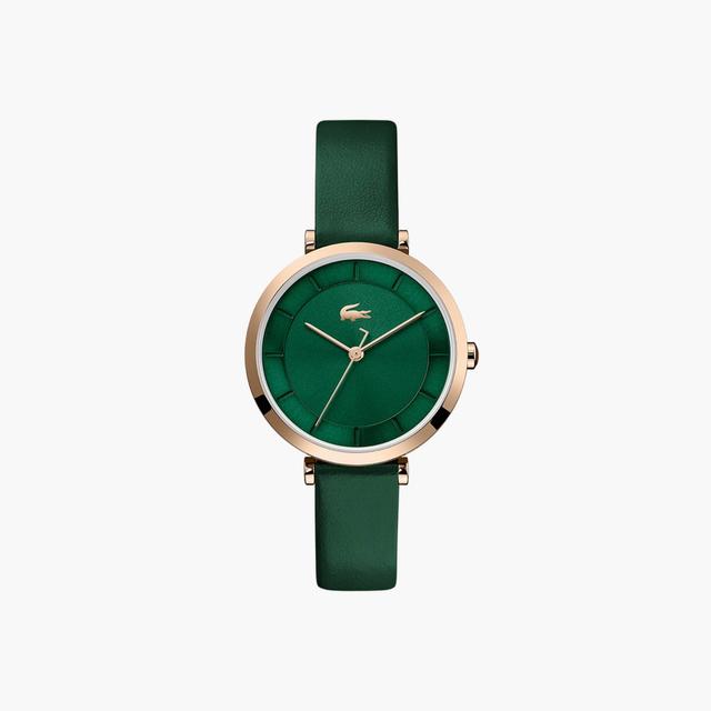 Lacoste Geneva 3Hands Watch With Green Leather Product Image