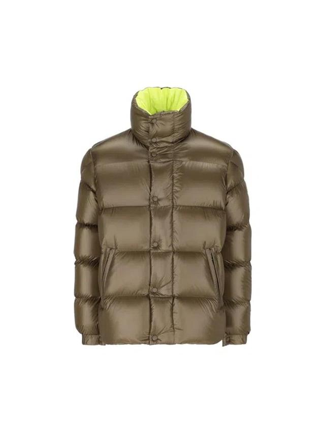 MONCLER High Neck Padded Jacket In Green Product Image