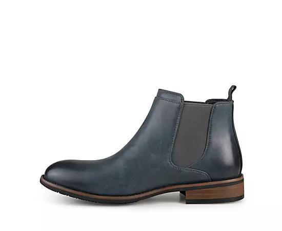 Vance Co. Landon Mens Chelsea Boots Blue Product Image