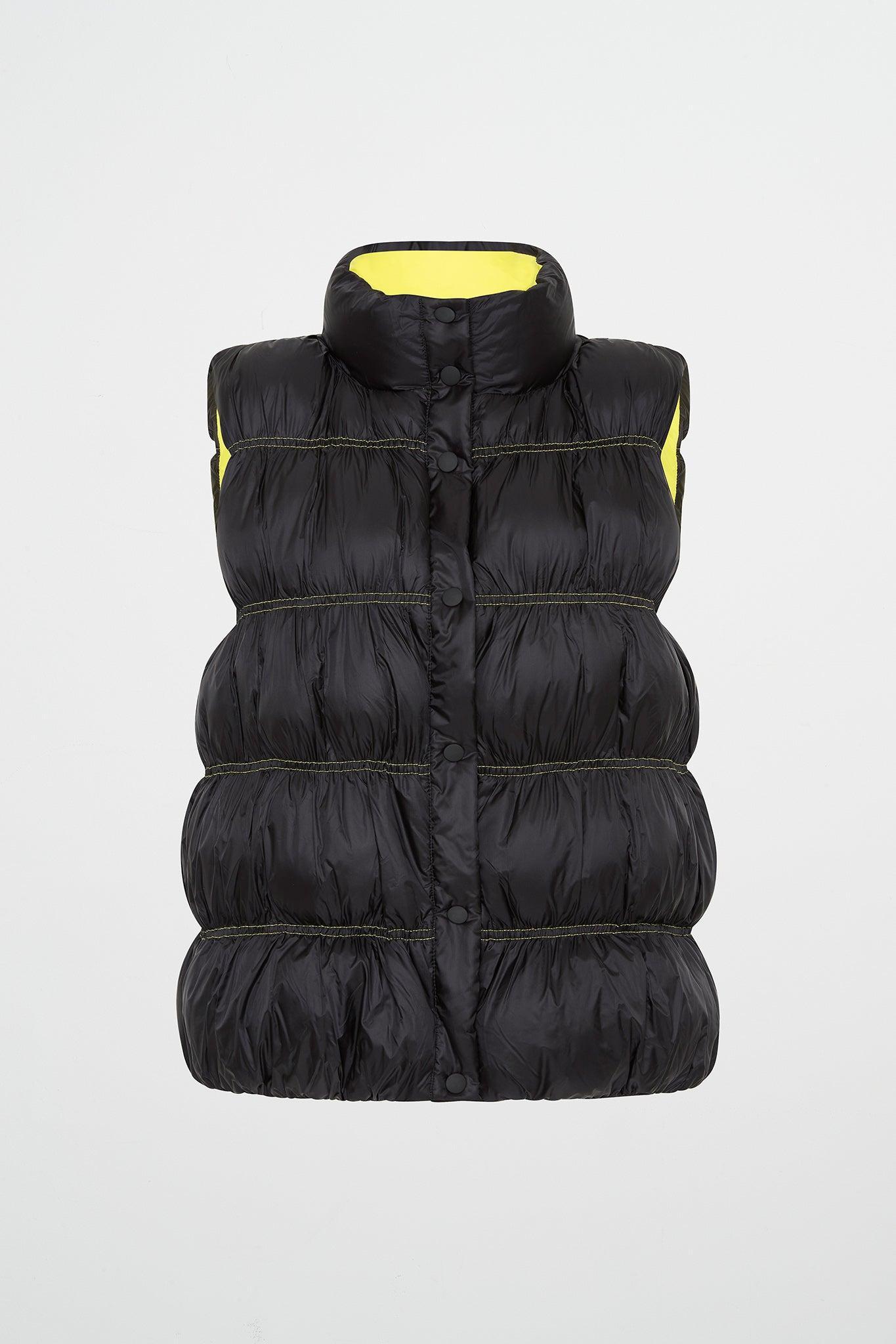 Ruched Puffer Vest 722 Product Image