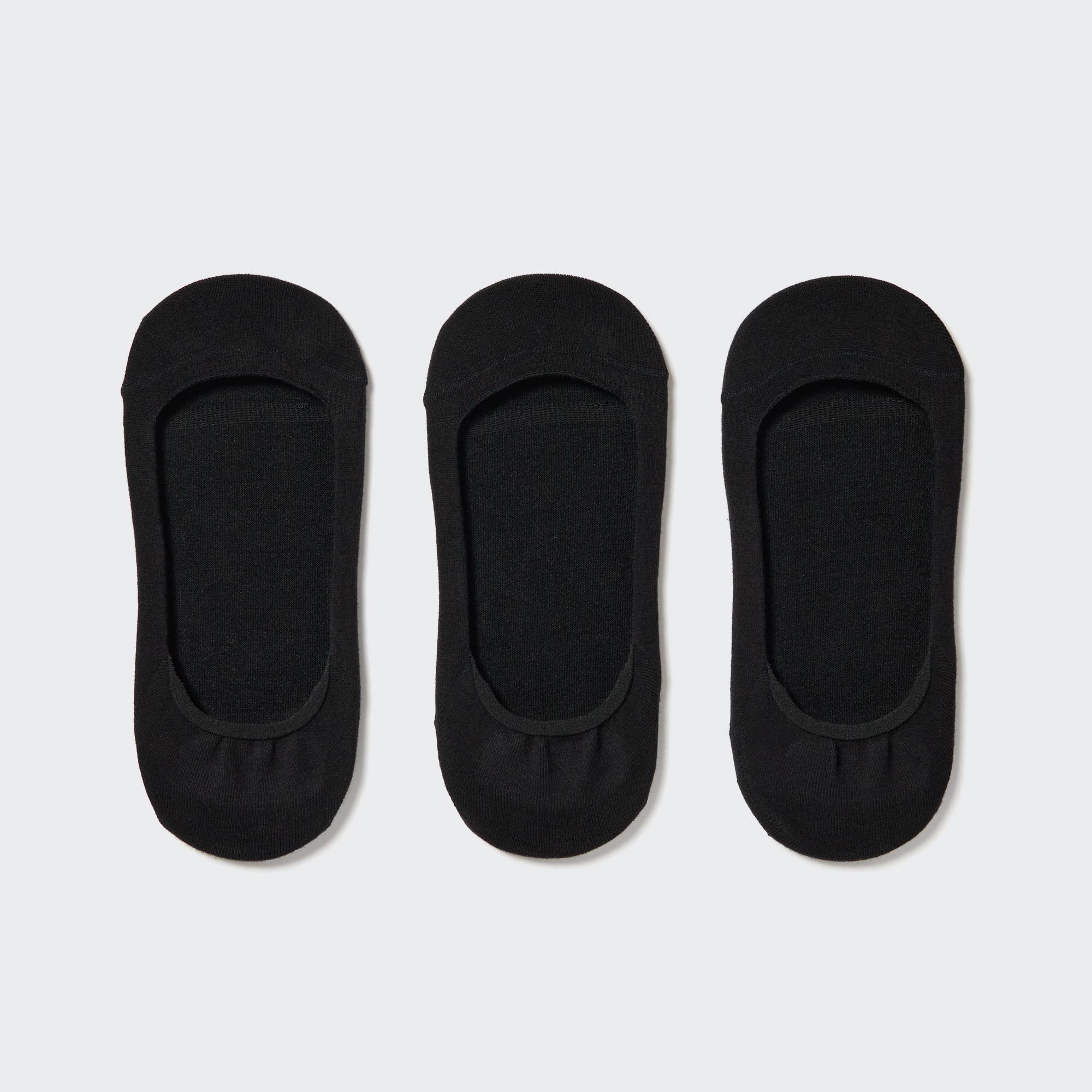 Womens Footsies 3 Pack (Low Cut) with Deodorizing Black US W 7.5-10 UNIQLO US Product Image