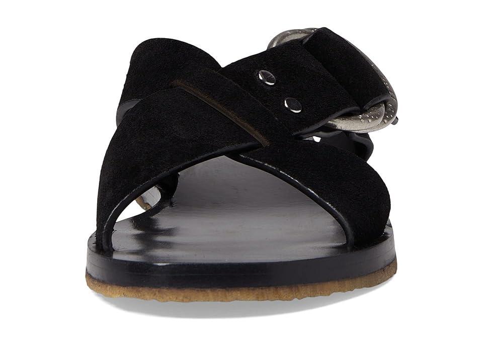 rag & bone Beau Cross Strap Slide Suede) Women's Shoes Product Image