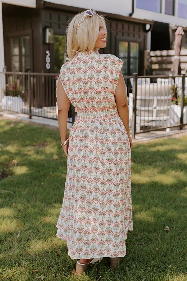 Cue The Sunshine Floral Midi Curves Product Image