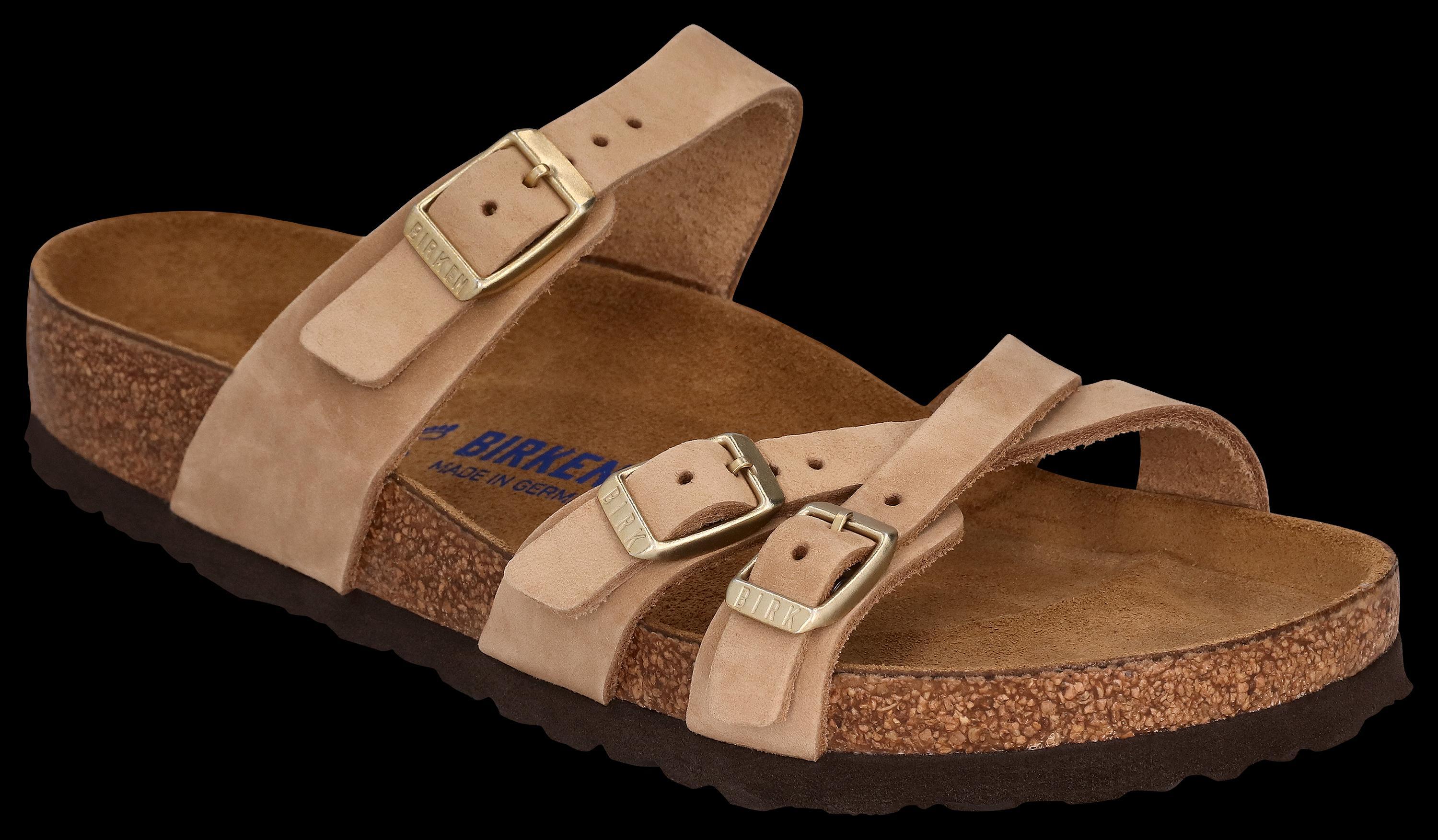 Birkenstock Womens Franca Suede Nubuck Sandals Product Image