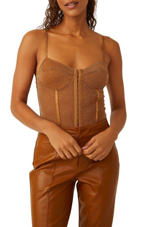 Free People Shimmer Night Rhythm Corset Bodysuit Product Image