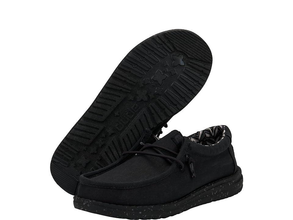 Hey Dude Kids Wally Canvas (Little Kid/Big Kid) Men's Shoes Product Image