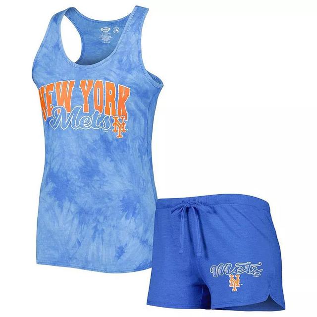 Womens Concepts Sport Royal New York Mets Billboard Racerback Tank Top & Shorts Sleep Set Product Image