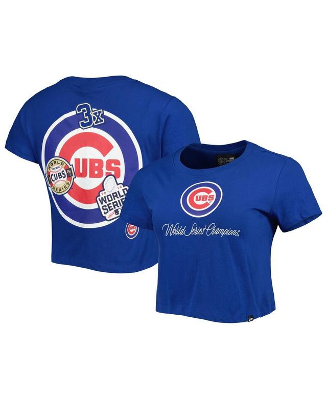 Womens New Era Blue Chicago Cubs Historic Champs T-shirt Product Image