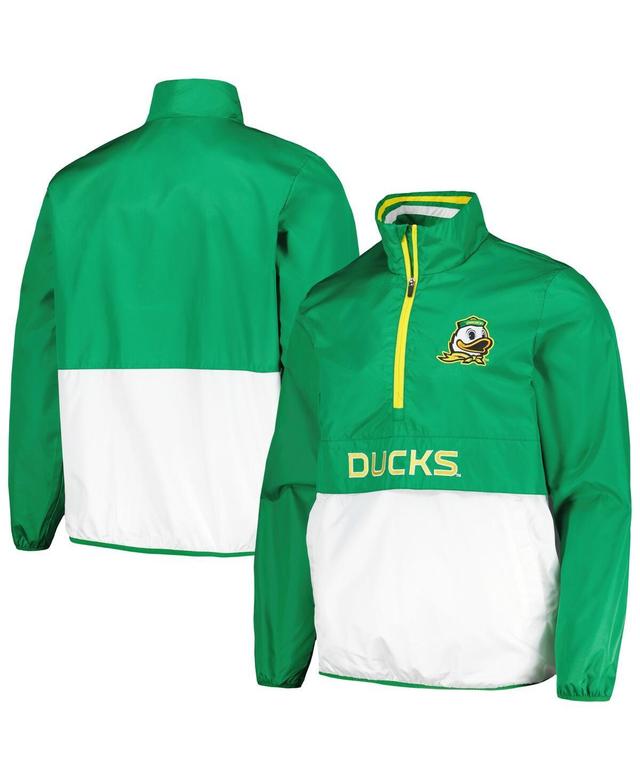 Mens G-iii Sports by Carl Banks Green Oregon Ducks CornermanHalf-Zip Top Product Image