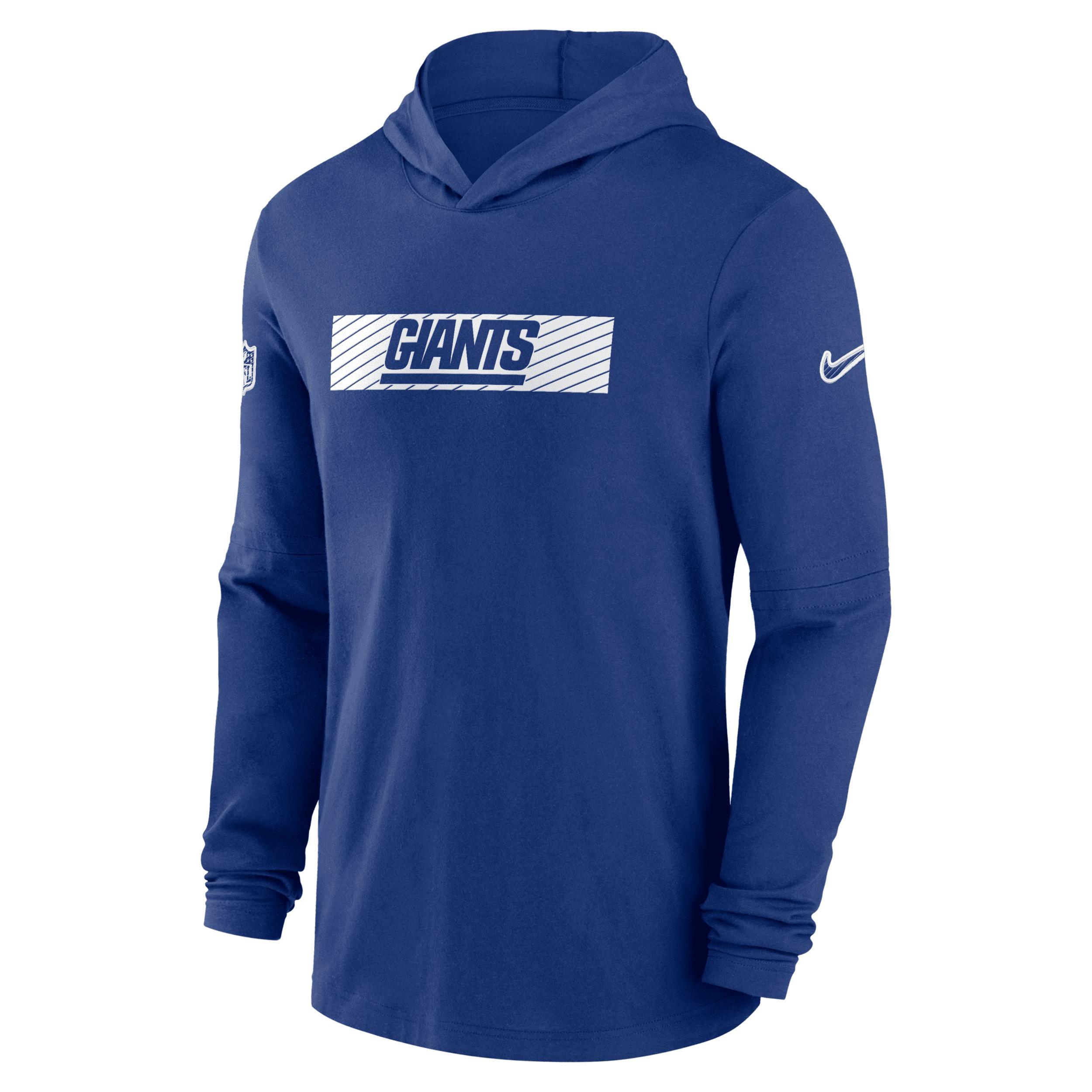 New York Giants Sideline Nike Men's Dri-FIT NFL Long-Sleeve Hooded Top Product Image