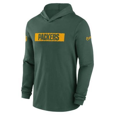 Green Bay Packers Sideline Nike Mens Dri-FIT NFL Long-Sleeve Hooded Top Product Image