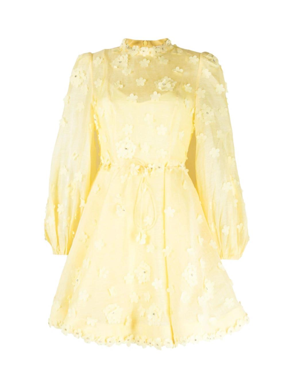 Matchmaker Lift Off Minidress In Yellow Product Image