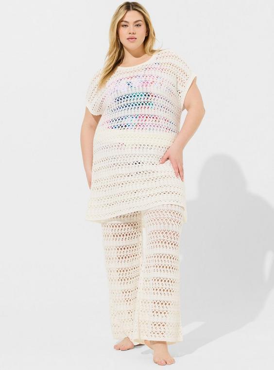 Crochet Full Length Cover-Up Pant Product Image