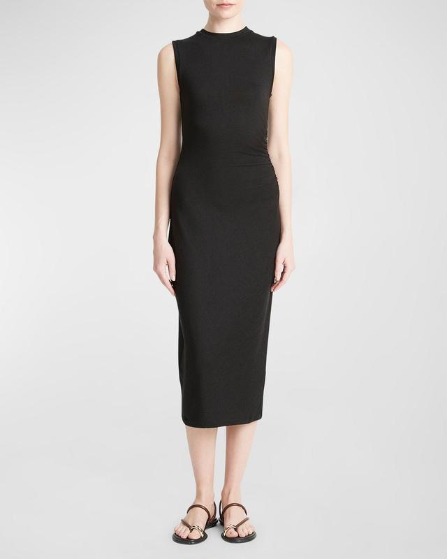 Womens Stretch Jersey Sleeveless Midi-Dress Product Image