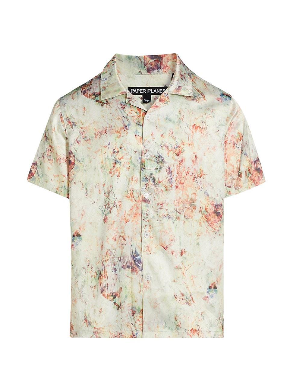 Mens Wallpaper Floral Resort Shirt Product Image