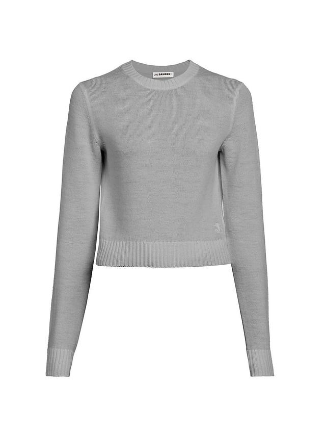 Womens Wool Roundneck Sweater Product Image