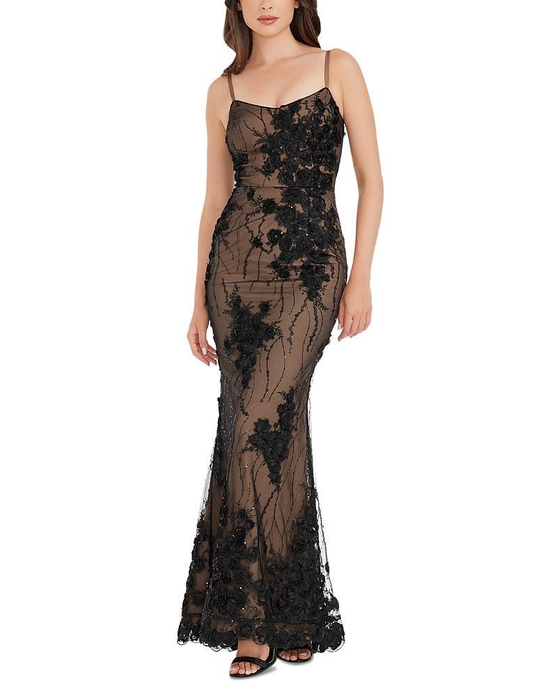 Dress the Population Giovanna Floral Sequin Mermaid Gown Product Image