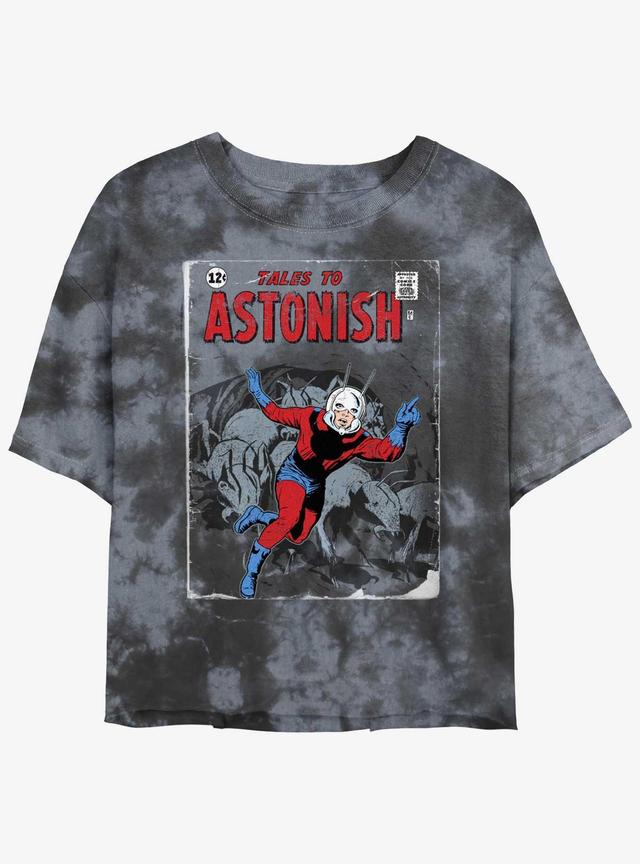 Marvel Ant-Man Ant Tales Comic Cover Tie-Dye Girls Crop T-Shirt Product Image